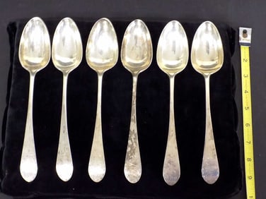 19TH CENTURY W. FORBES NEW YORK COIN SILVER SPOONS