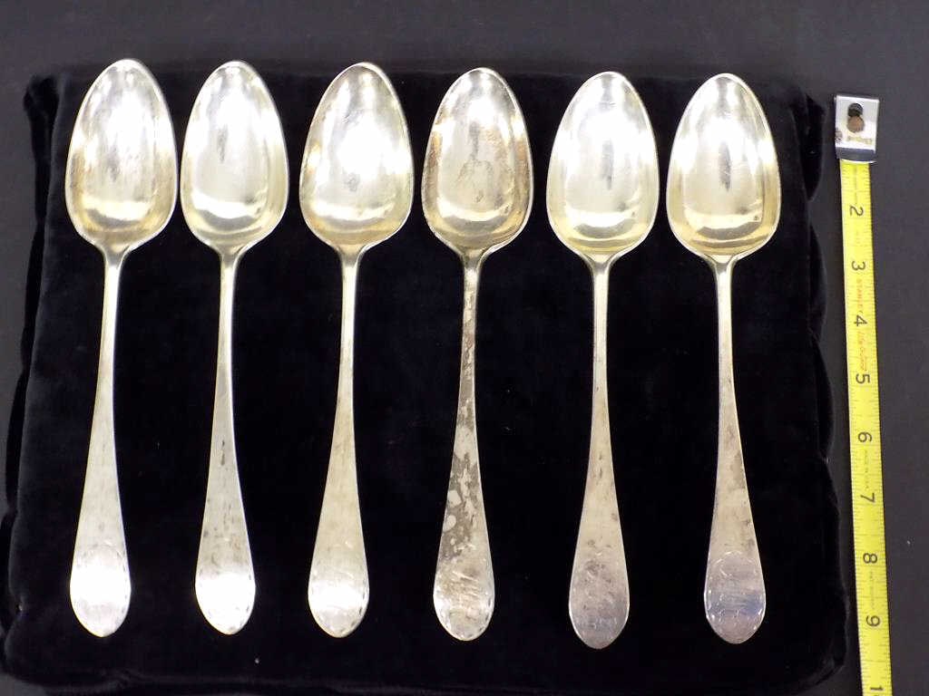 19TH CENTURY W. FORBES NEW YORK COIN SILVER SPOONS (1 of 3)