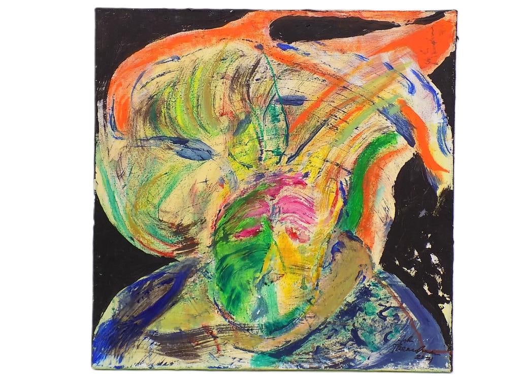 JOHN BEARDMAN ABSTRACT EXPRESSIONIST KING PAINTING (1 of 3)