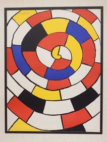 CALDER - MAGIE EOLIENNE UNTITLED SPIRAL LITHOGRAPH