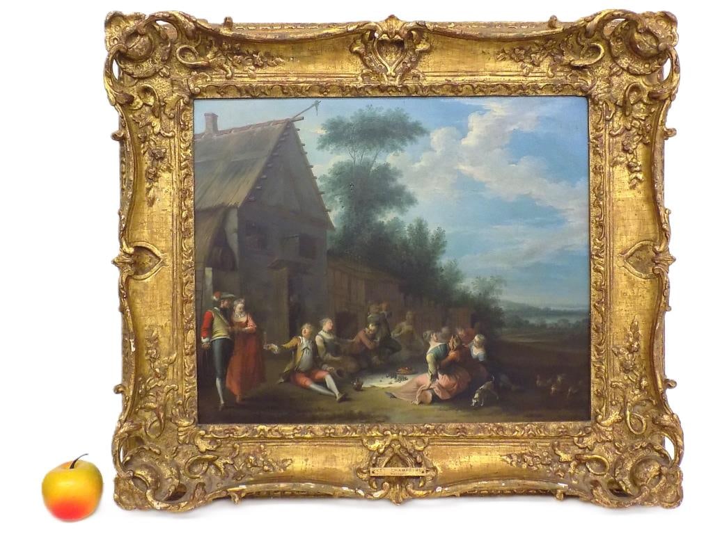 JEAN ANTOINE WATTEAU - FETE CHAMPETRE PAINTING