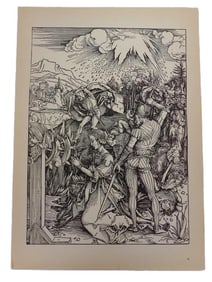 ALBRECHT DURER TORTURE OF ST CATHERINE WOODCUT