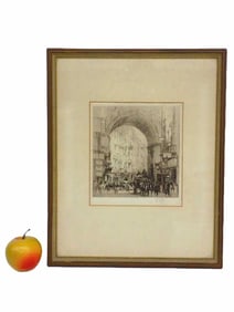 WILLIAM WALCOT - ARC OF ST CARLO SIGNED ETCHING