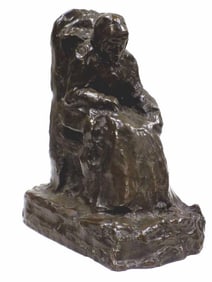 EDUARD MAXIMILIAN BEYRER ABSTRACT BRONZE LADY