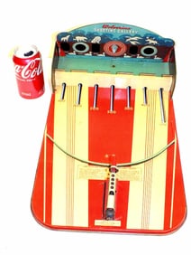 VINTAGE WOLVERINE SHOOTING GALLERY TIN TOY GAME