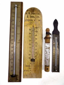 EARLY ADVERTISING THERMOMETERS LOT