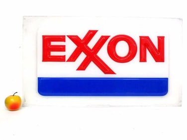 VINTAGE EXXON GAS STATION ADVERTISING SIGN