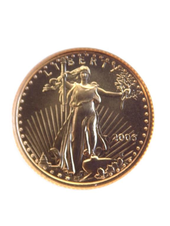 FIRST STRIKE 2006 $5 GOLD EAGLE COIN NGC MS70 (1 of 3)