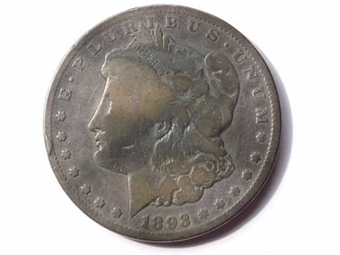 US MINT 1893 CARSON CITY MORGAN SILVER DOLLAR