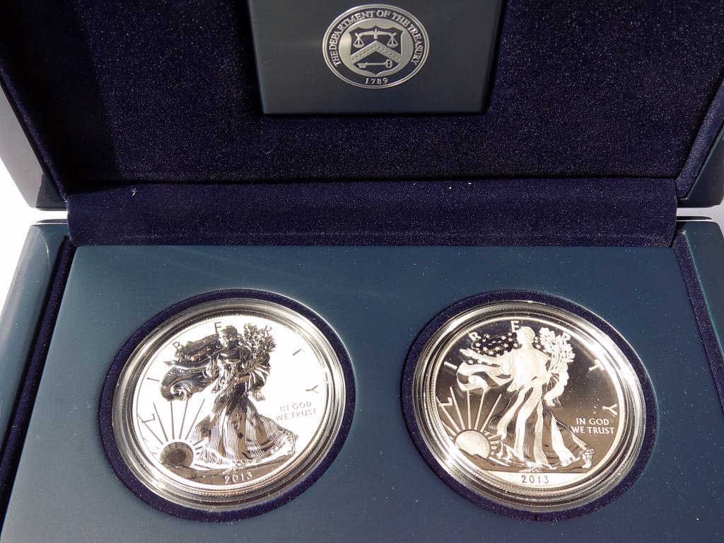 US MINT 2013 AMERICAN EAGLE SILVER COIN SET WP (1 of 2)