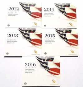 US MINT 2012 2013 2014 2015 2016 UNCIRCULATED COIN