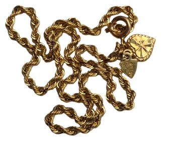 BEVERLY HILLS 14K GOLD ROPE BRAID BRACELET