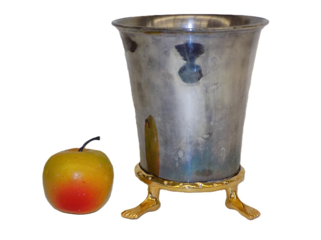 MICHAEL ARAM - MODERNIST FOOTED ICE BUCKET (1 of 3)