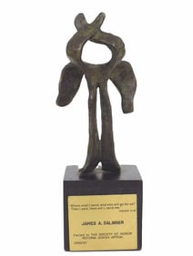 NATHANIEL KAZ - MODERNIST BRONZE SCULPTURE