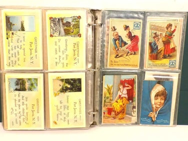 ANTIQUE POST & TRADE CARDS PORT JERVIS NEW YORK