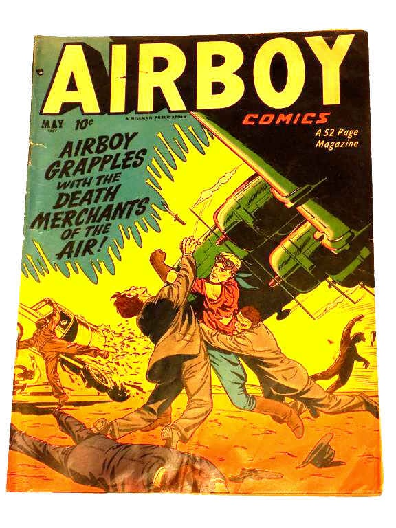GOLDEN AGE AIR BOY No 4 ACTION PILOT COMIC BOOK (1 of 6)
