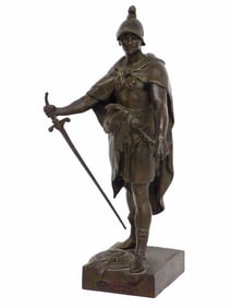 EMILE PICAULT - LE DEVOIR GLADIATOR BRONZE STATUE