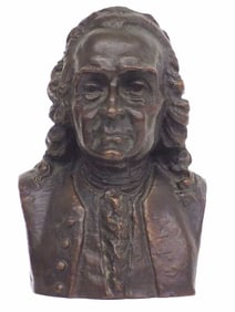 JOHN BORJESON - CARL VON LINNE BRONZE BUST