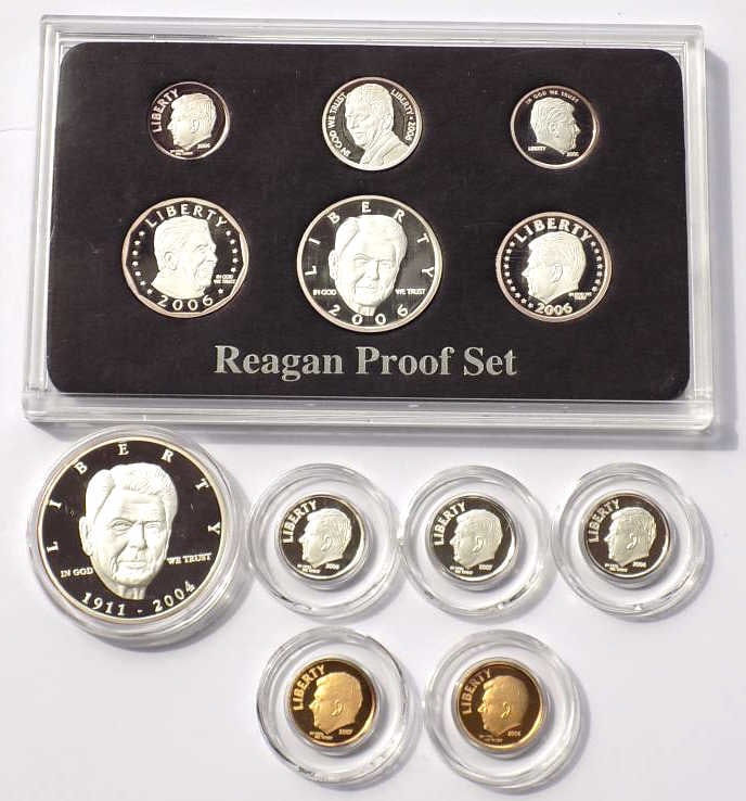 US MINT 2006 RONALD REAGAN SILVER PROOF COIN SETS (1 of 4)