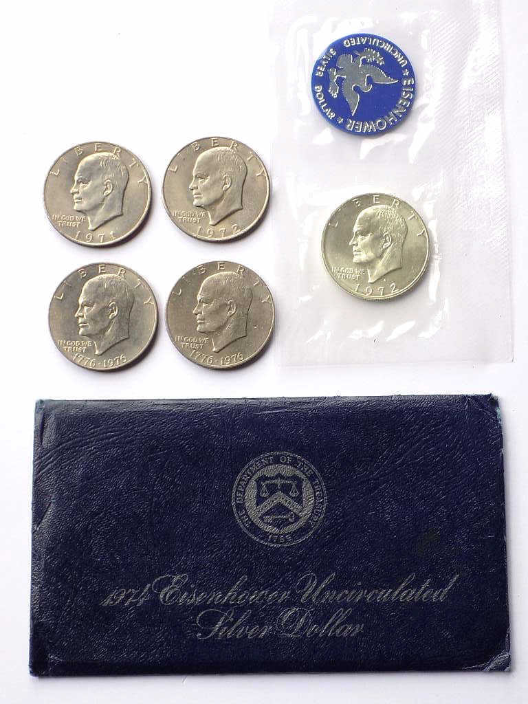 US MINT EISENHOWER SILVER DOLLARS LOT (1 of 3)