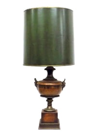 RENAISSANCE REVIVAL MEDALLION HEAD URN LAMP