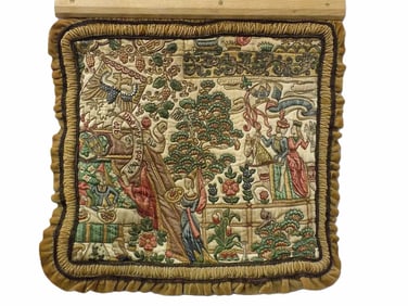 RENAISSANCE REVIVAL STUMPWORK TAPESTRY