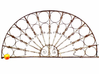 19TH CENTURY ARCHITECTURAL IRON TRANSOM