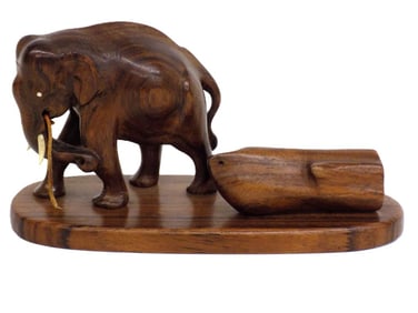 MIDCENTURY MODERN EXOTIC WOOD ELEPHANT