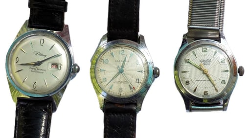 WHITNEY MARSHALL GREWACO MENS WRISTWATCH LOT