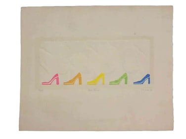 DURANTE - FIVE PAIRS MIDCENTURY ETCHING