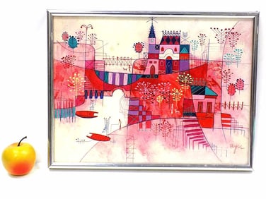 HESHI YU - MODERNIST CITY SCAPE PAINTING