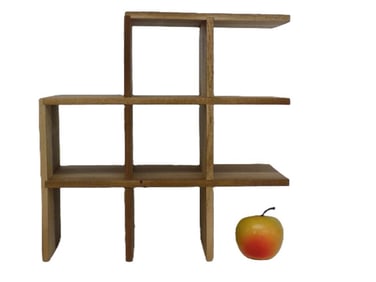 MIDCENTURY MODERN TEAK WOOD WINE BOTTLE RACK