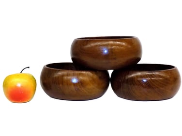 MIDCENTURY MODERN TEAK BOWLS SET