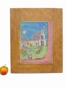 H. JOY LAVILLE - ABSTRACT CHURCH PAINTING