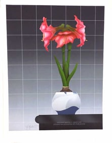 ANTHONY MARTIN AMARYLLIS SIGNED EXHIBITION POSTER