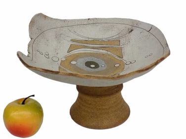 MIDCENTURY ABSTRACT CERAMIC ART SIGNED SCULPTURE