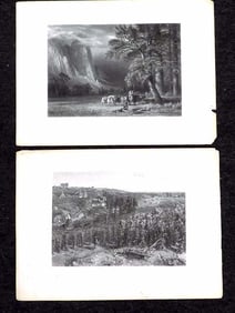 1800'S LANDSCAPE ENGRAVINGS BIERSTADT LAWSON