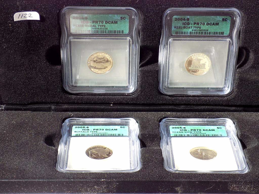 2004 S WESTWARD JOURNEY ICG PR70 DCAM NICKEL SET (1 of 6)