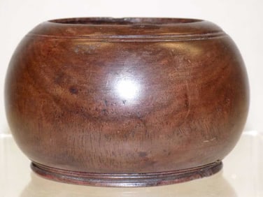 ANTIQUE TREENWARE WOODEN BOWL