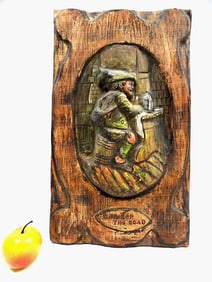 EDWARD KENNEDY BAVARIAN PUB FOLK ART PLAQUE