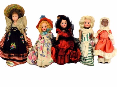 GROUP OF ANTIQUE TOY DOLLS