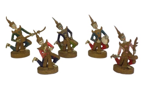 INDONESIAN BRONZE MUSICAL BAND SET