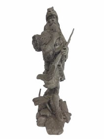 JIM PONTER - MOUNTAIN MAN FUR TRAPPER SCULPTURE