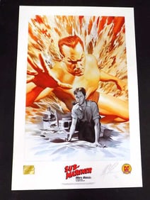MARVEL LIMITED SUB MARINER ALEX ROSS SIGNED POSTER