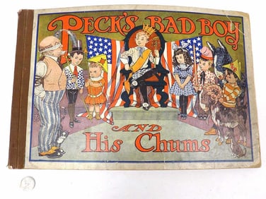RARE PECK'S BAD BOY AND HIS CHUMS COMIC STRIP BOOK