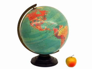 REPLOGLE THREE D WORLD DESK GLOBE