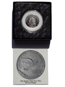 SILVER 1932 CREMONA DESIGN GEO WASHINGTON QUARTER