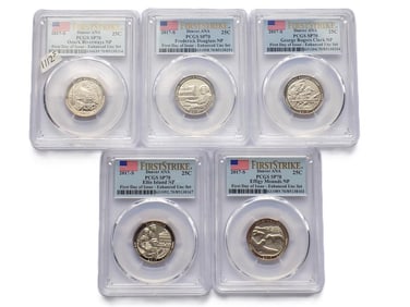 U.S. MINT 2017 DENVER ANA ENHANCED UNC QUARTERS