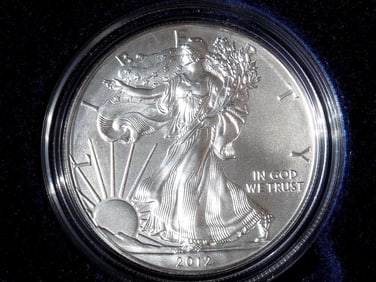 US MINT 2012 AMERICAN EAGLE SILVER DOLLAR COIN UNC