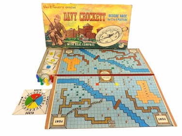 VINTAGE WALT DISNEY DAVY CROCKETT TOY BOARD GAME